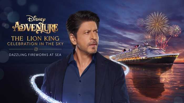 Disney Cruise Line Luncurkan Kembang Api The Lion King, Dinarasikan oleh Shah Rukh Khan