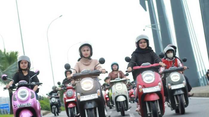 Asmo Sulsel Gelar Scoopy Girls Match & Style, Padukan Safety Riding dan Gaya Anak Muda Makassar