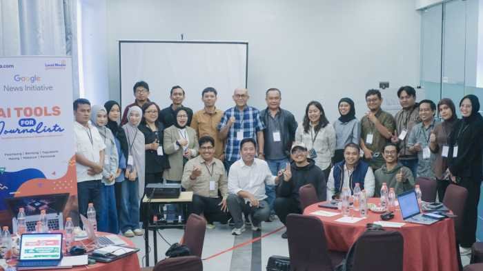 Workshop Suara dan LMC, Jurnalis Sulsel Terapkan AI Hadapi Tantangan Digital