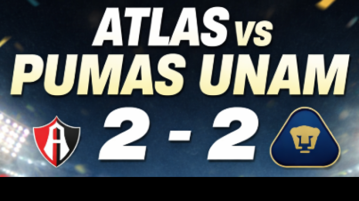 Atlas vs Pumas UNAM Berakhir 2-2, Gol Telat Capasso Buyarkan Kemenangan Tamu