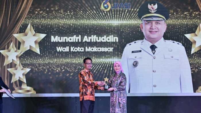 Wali Kota Makassar Munafri Arifuddin Raih Golden Leader JMSI Award 2026 Berkat Inovasi LONTARA