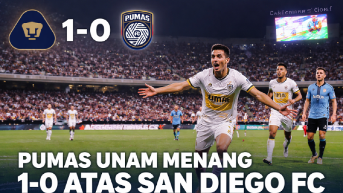 Pumas UNAM Menang 1-0 atas San Diego FC, Tetap Tersingkir dengan Agregat 2-4 di CONCACAF Champions Cup