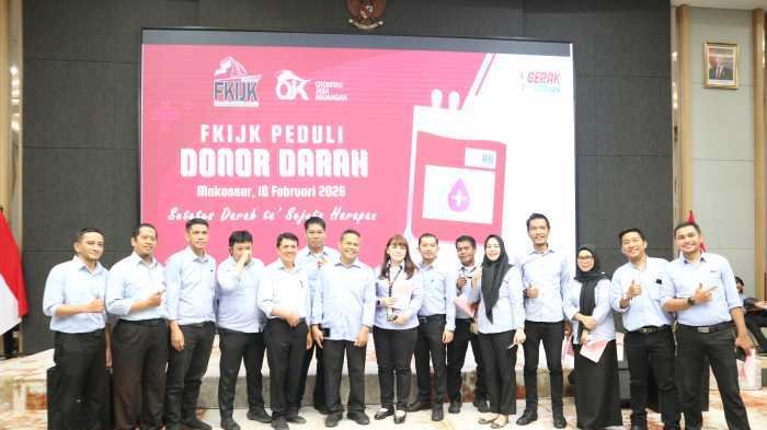 Donor Darah OJK Kolaborasi FKIJK Sulselbar Sukses Kumpul 140 Kantong
