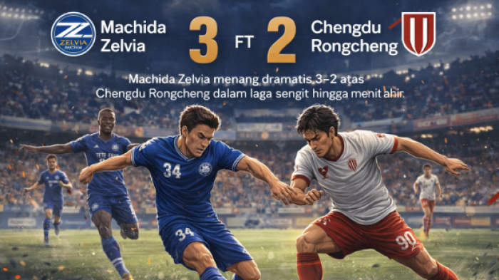 Machida Zelvia Bungkam Chengdu Rongcheng 3-2 dalam Duel Sengit, Gol Telat Sousa Percuma