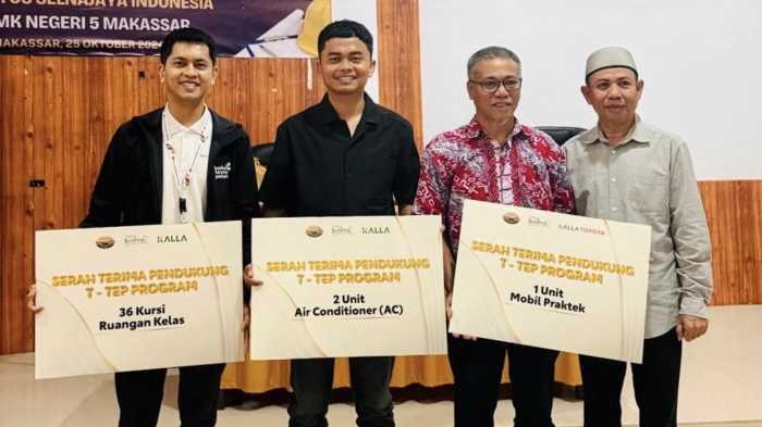 Kalla Toyota Perkuat Komitmen Pendidikan Vokasi melalui Dukungan T-TEP di SMK Negeri 5 Makassar