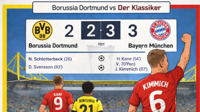 Der Klassiker: FC Bayern Munich Bungkam Borussia Dortmund 3-2 di Signal Iduna Park