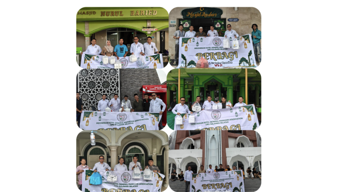 IHGMA Sulsel Luncurkan Program CSR Jumat Berkah, Bagikan Meal Box ke Sejumlah Masjid di Makassar