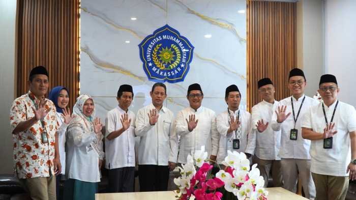 Rektor Unismuh Makassar Terima Silaturahmi Direktur Utama Bank Syariah Nasional
