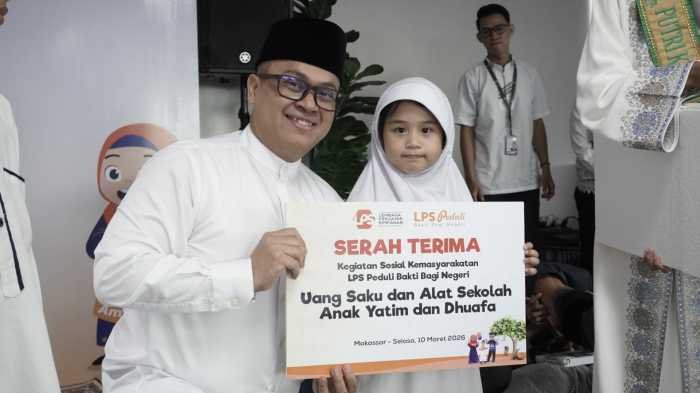  LPS Makassar Gelar Iftar dan Santunan untuk 100 Anak Yatim dan Dhuafa