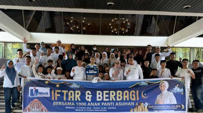 IKA Smansa Buka Bersama 1.135 Anak Panti Asuhan, Dihadiri Ina Kartika