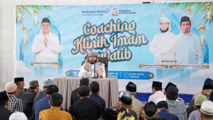  500 Imam Masjid di Makassar Ikut Pelatihan, Fokus Perbaikan Bacaan Al-Fatihah