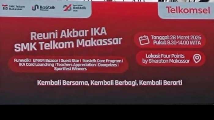 Reuni Akbar IKASTELK 2026 Satukan 500 Alumni Lintas 31 Angkatan di Makassar Satukan 500 Alumni Lintas 31 Angkatan di Makassar