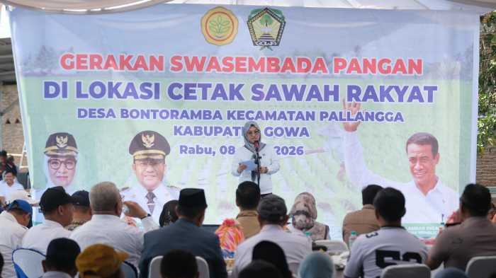 Gowa Perkuat Swasembada Pangan Lewat Program Cetak Sawah Rakyat 