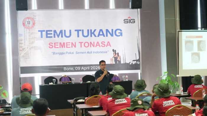 Semen Tonasa Gelar Temu Tukang, Bahas Teknik Penggunaan dan Kualitas Konstruksi