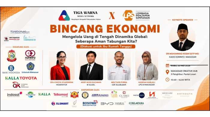 Tiga Warna Media Network Beri Edukasi Keamanan Tabungan untuk Ibu Rumah Tangga, Hadirkan Pembicara dari LPS, OJK, dan BI 