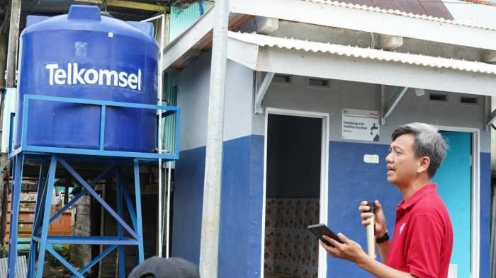 Telkomsel Hadirkan Fasilitas Sanitasi dan Air Bersih untuk Warga Dusun Parasengan Beru Maros