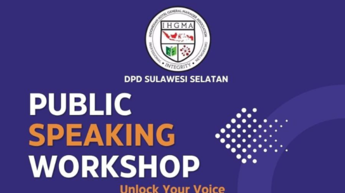 Yuk Belajar Public Speaking Bareng IHGMA Sulsel, Harga Mulai Rp150 Ribu