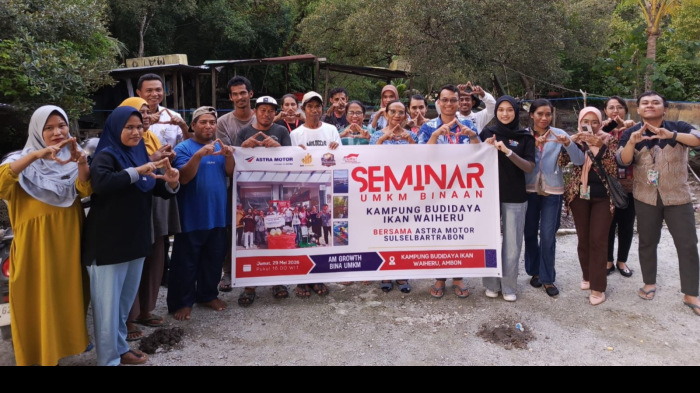 Asmo Sulsel Lanjutkan Pembinaan UMKM Lewat Seminar Bagi Kelompok Budidaya Ikan Waiheru Ambon