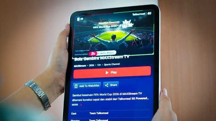 104 Pertandingan Piala Dunia 2026 Bisa Disaksikan di MAXStream TV, Harga Paket Mulai Rp25 Ribu