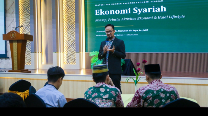 BI Sulsel Dorong Penerapan Ekonomi Syariah dalam Kehidupan Sehari-hari