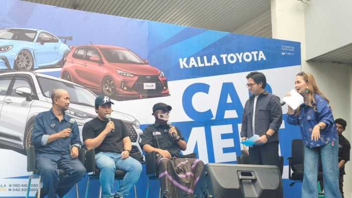 Kalla Toyota Kumpul Anggota Komunitas Mobil di Makassar, Hadirkan Fitra Eri, Om Mobi, dan Ridwan Hanif