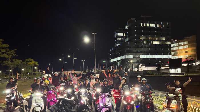 Komunitas Honda Stylo Night Ride Keliling Makassar, Pererat Kebersamaan Antaranggota