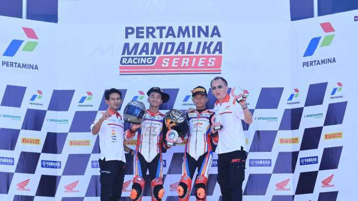Azel Savero dan Nabil Sahzena Bersinar di Mandalika Racing Series 2026, Kelas Junior Sport 250cc