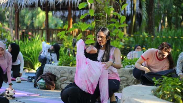 BWP Nature Yoga Kembali Digelar, 127 Peserta Nikmati Sensasi Olahraga di Alam Terbuka Bugis Waterpark Adventure