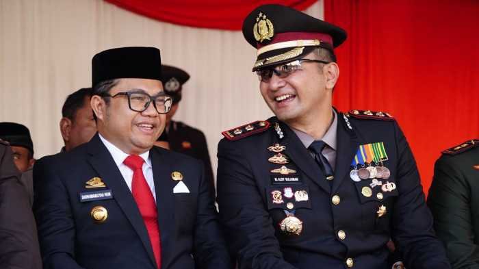 Wabup Gowa dan Forkopimda Kompak Hadiri Upacara Hari Bhayangkara 