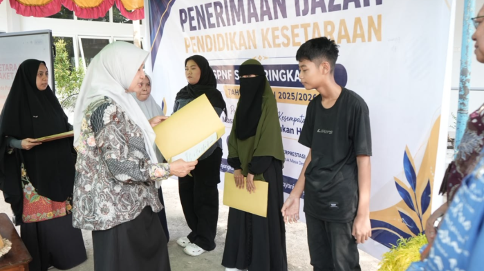 108 Satgas Kebersihan hingga Cleaning Service Dapat Ijazah Pendidikan Kesetaraan, SD, SMP, hingga SMA