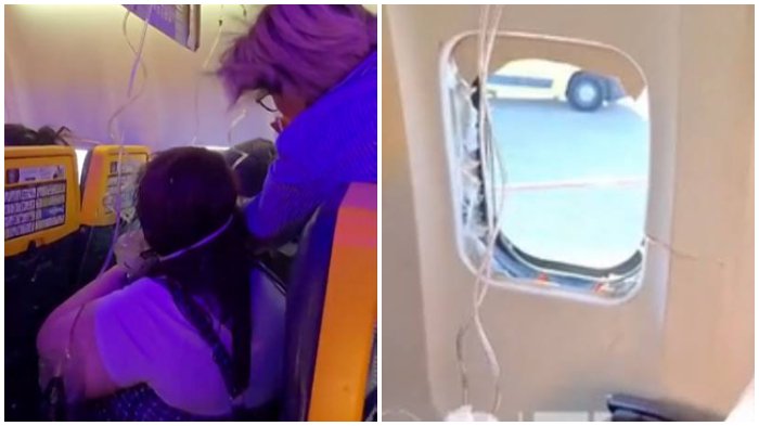 Viral! Jendela Pesawat Udara Ryanair Copot Saat Mengudara, Penumpang Nyaris Tersedot Keluar, Ini Kronologi dan Penyebab Ilmiahnya
