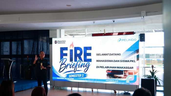 Pelindo Regional 4 Bekali Peserta Magang dengan Pelatihan Keselamatan dan Penanganan Darurat Kebakaran
