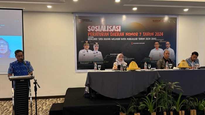 Distaru Makassar Sosialisasi Perda RTRW 2024-2043, Tekankan Penataan Ruang untuk Cegah Banjir, Kemacetan hingga Permukiman Semrawut