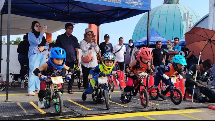 Serunya Lomba Balance Bike di Pekan Olahraga NIPAH, DIikuti 95 Atlet Cilik