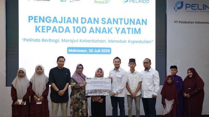 Pelindo Regional 4 Santuni 100 Anak Yatim, Tebar Kepedulian Lewat Program Pelindo Berbagi