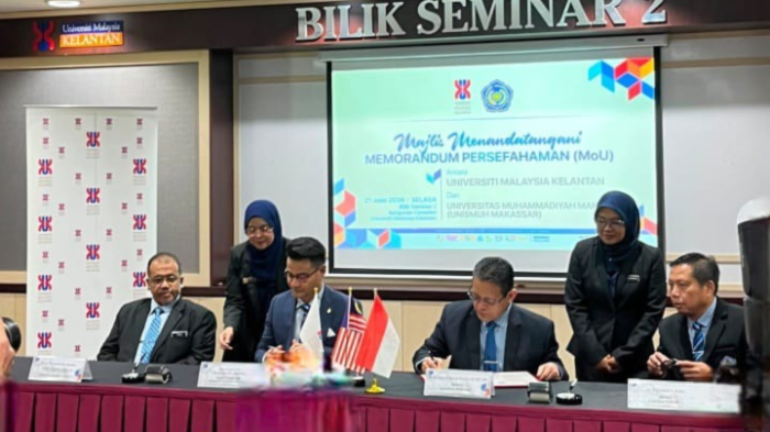 Tiga Tahun Bermitra, Unismuh Makassar & Universiti Malaysia Kelantan Perkuat Jejaring Global Lewat MoU Baru