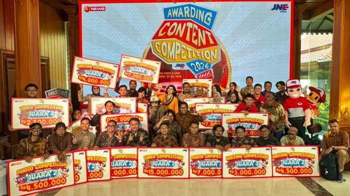 JNE Anugerahkan 77 Pemenang Content Competition 2026, Jadi Ajang Unjuk Kreativitas Anak Bangsa