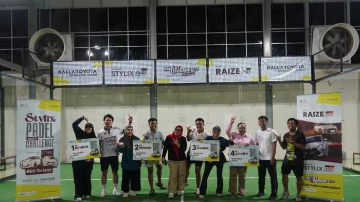 Kalla Toyota Sukses Gelar Stylix Padel Challenge Season 2, Diikuti 25 Komunitas dan 32 Media di Makassar