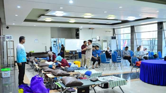 Perumda Air Minum Makassar dan Karang Taruna Gelar Donor Darah, Targetkan 150 Pendonor
