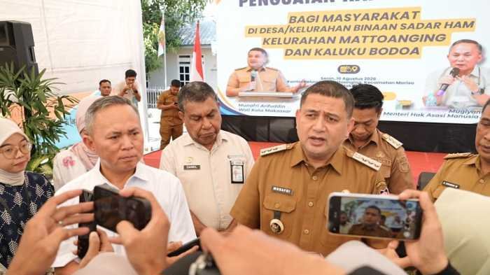 Kelurahan Mattoanging dan Kaluku Bodoa Jadi Percontohan Binaan Sadar HAM