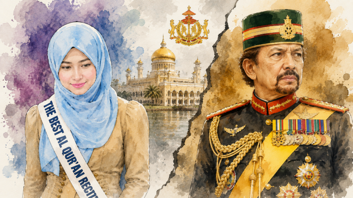 Sultan Brunei Cabut Gelar Kerajaan Menantu Perempuan, Diduga Terkait Perilaku Tak Pantas
