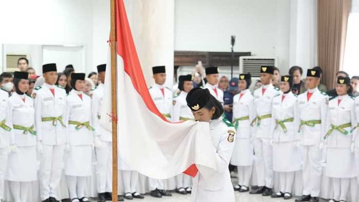 70 Paskibraka Makassar Resmi Dikukuhkan, Siap Tugas di Upacara HUT RI ke-81