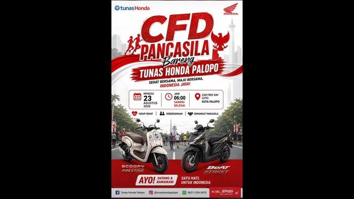 CFD Pancasila Bareng Tunas Honda Palopo Ajak Warga Hidup Sehat dan Perkuat Kebersamaan