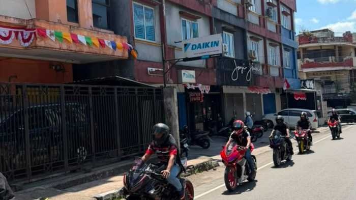 Dealer Aneka Motor Ambon Gelar Kopdar dan City Rolling Bersama Komunitas CBR