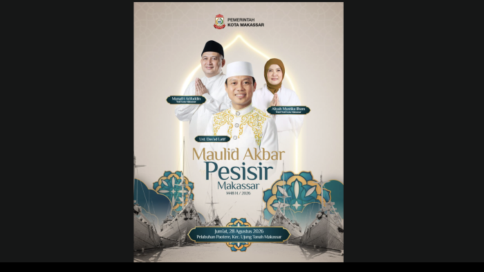 Maulid Akbar Pemkot Makassar di Paotere Libatkan Nelayan hingga RT/RW, 