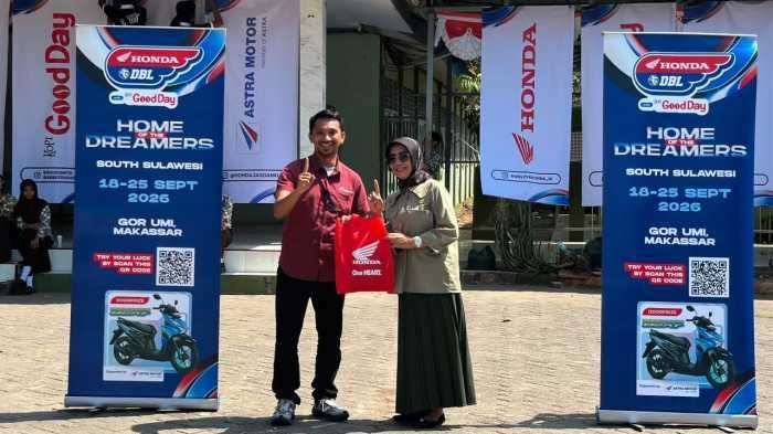 Honda DBL 2026 Roadshow Perdana di Dua Sekolah Makassar, Asmo Sulsel Hadirkan Riding Test dan Games