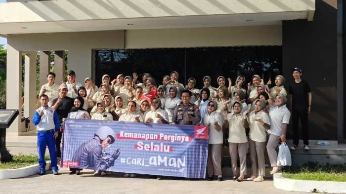 Asmo Sulsel Gelar Safety Riding Bersama 40 Karyawan Jordan Bakery