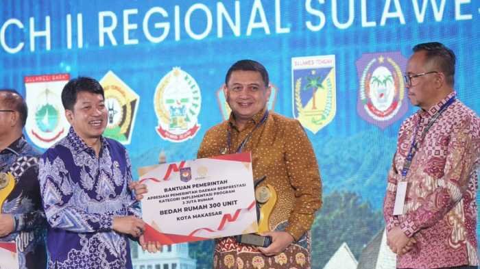 Kemendagri Beri Dua Penghargaan untuk Makassar, Bedah 300 Rumah hingga Bantuan Pendidikan Rp1,5 Miliar
