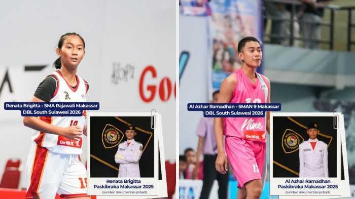 Dari Barisan Paskibraka ke Lapangan Basket, Perjuangan Azhar dan Renata di Honda DBL