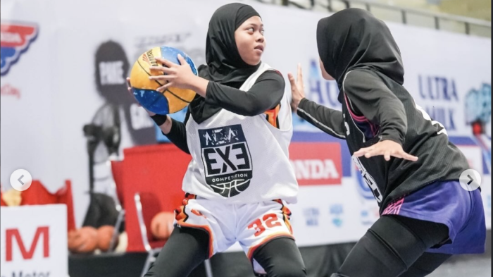 SMAN 13 Bone dan SMAN 2 Makassar Amankan Tiket Final Putri 3X3  di Honda DBL